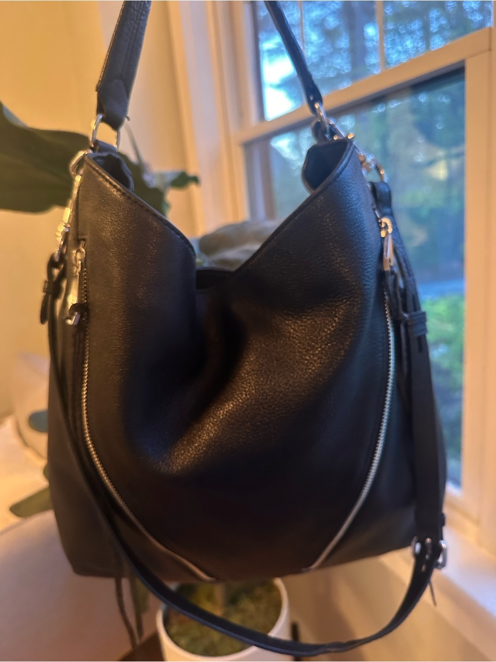Rebecca Minkoff Black Leather Shoulder Bag